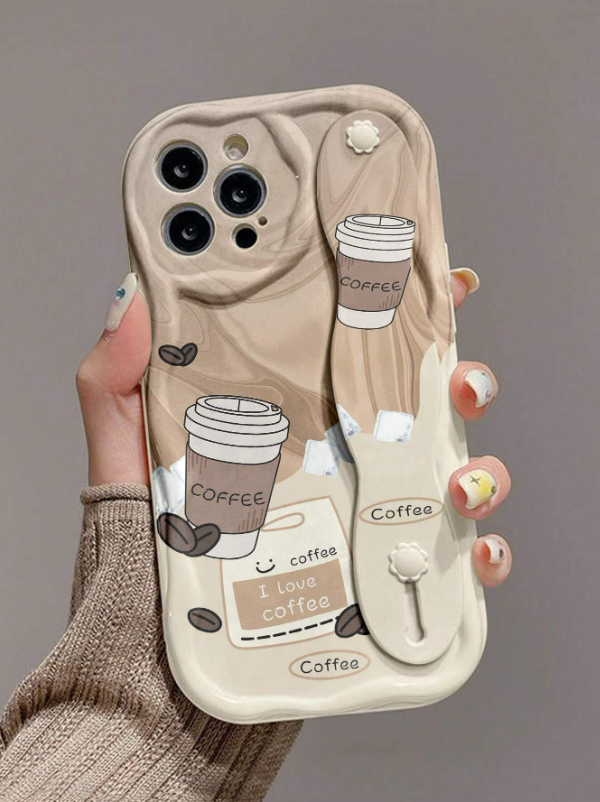 Coffee Elements Strap Shockproof Case (IPHONE 14 PRO MAX)