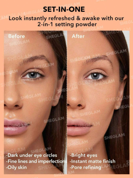 Sheglam Insta-Ready Setting Powder Duo-Translucent