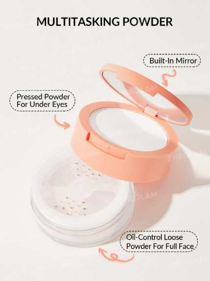 Sheglam Insta-Ready Setting Powder Duo-Translucent