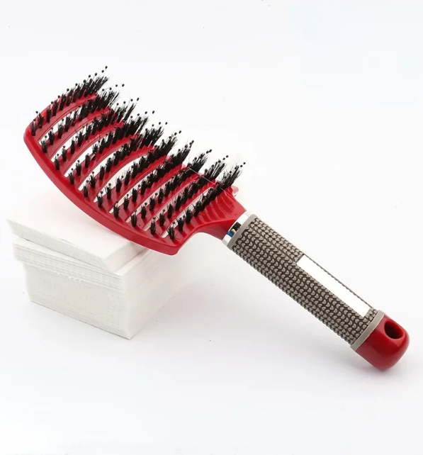 Hair brush with poils de sanglier