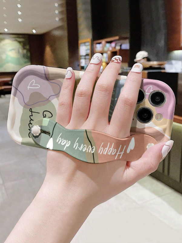 Smiley Wristband Shockproof Case (IPHONE 14 PRO MAX)