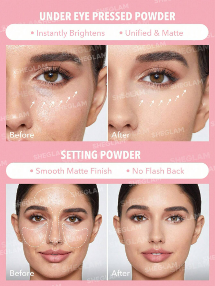 Sheglam Insta-Ready Setting Powder Duo Bubblegum