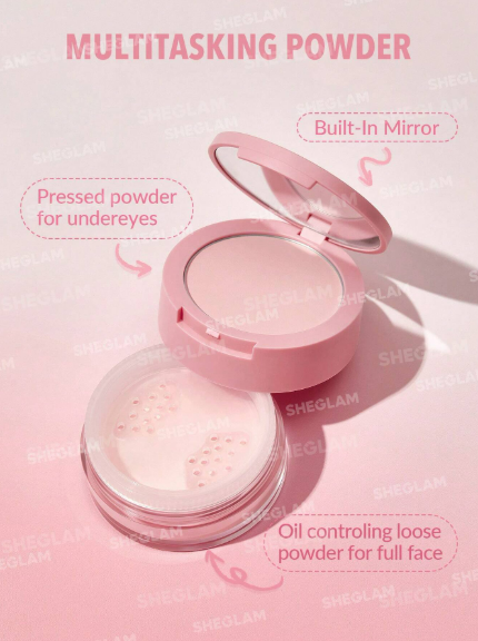 Sheglam Insta-Ready Setting Powder Duo Bubblegum