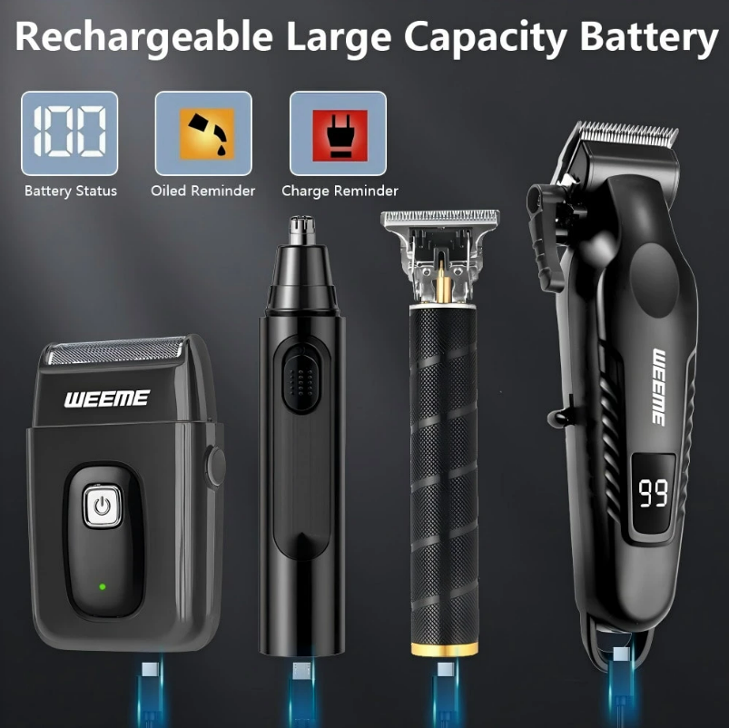 WEEME 4-Piece Men's Electric Grooming Kit