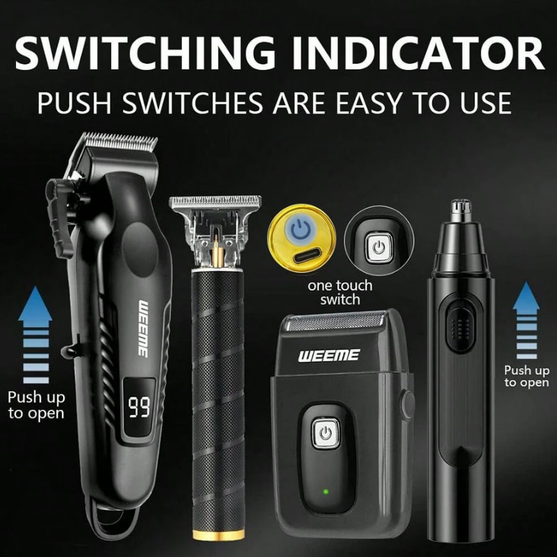 WEEME 4-Piece Men's Electric Grooming Kit
