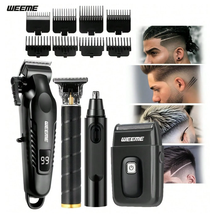 WEEME 4-Piece Men's Electric Grooming Kit