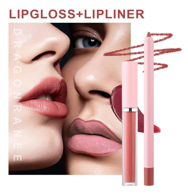 Dragon ranee Set of 4 Mattes Lipstick With 4 Lipliners