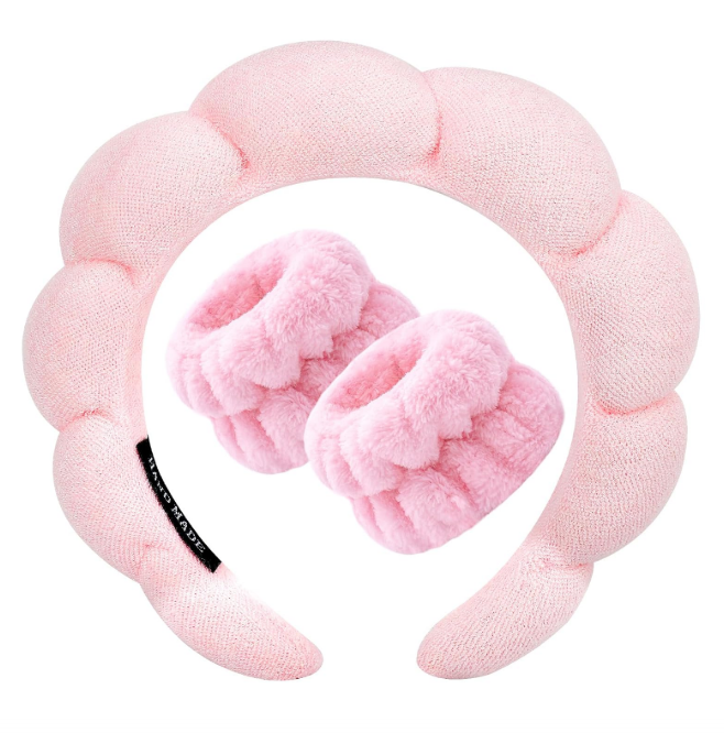 Spa Headband & Wristband Set